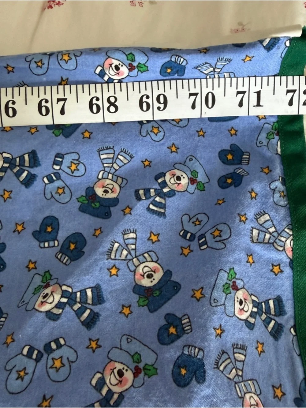 Vtg Handmade Christmas Patchwork Cotton Shower Curtain 70” X 72” Table Cloth Red